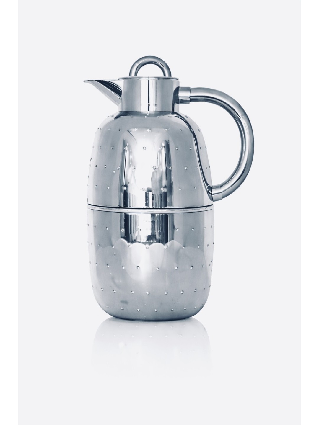 ترمس ، فضي لف مع نقط ، 1.0 لتر