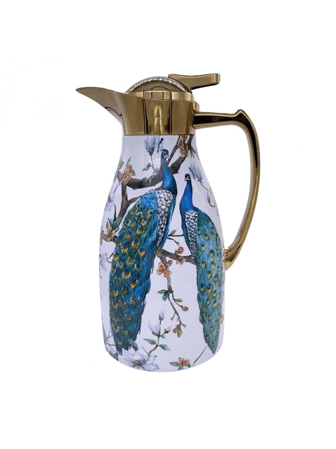 Peacock Thermos, Golden 1.0L	