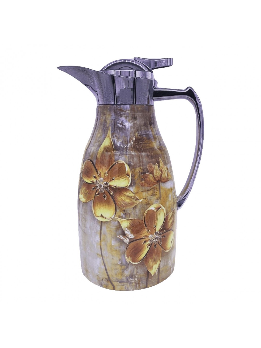 Golder Flowers Thermos, Silver 1.0L	